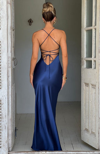 Isobel Maxi Dress - Navy - glavon