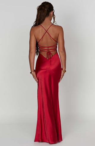 Isobel Maxi Dress - Red - glavon