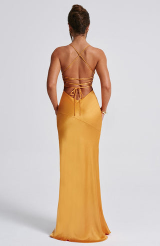 Isobel Maxi Dress - Tangerine - glavon
