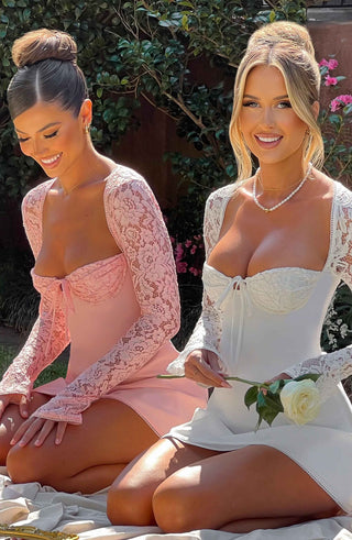 Jacinta Mini Dress - Ivory - glavon