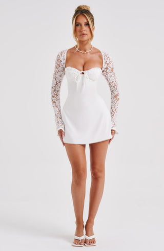 Jacinta Mini Dress - Ivory - glavon