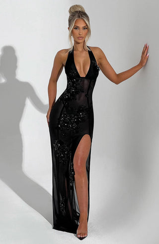 Jacqueline Maxi Dress - Black - glavon