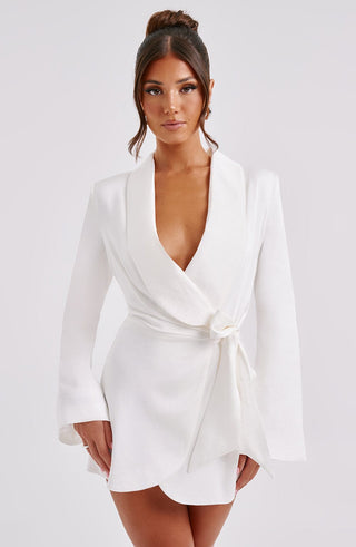 Jalena Mini Dress - Ivory - glavon