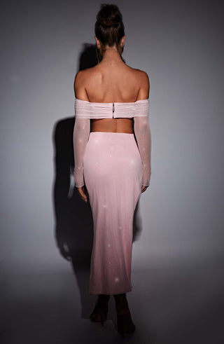 Jana Maxi Skirt - Pink Sparkle - glavon