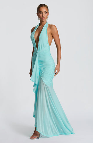Janessa Maxi Dress - Aqua - glavon