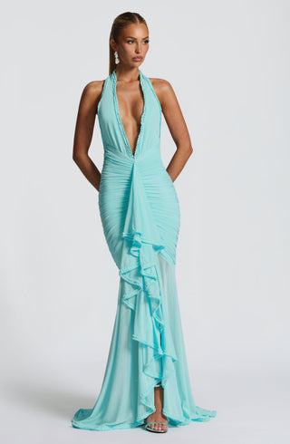 Janessa Maxi Dress - Aqua - glavon
