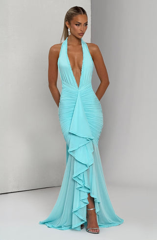Janessa Maxi Dress - Aqua - glavon