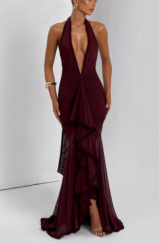 Janessa Maxi Dress - Cherry Lacquer - glavon