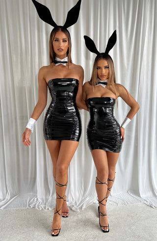 Janet Mini Dress - Black - glavon