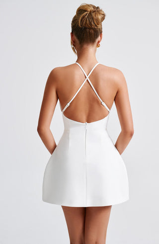 Jayne Mini Dress - Ivory - glavon