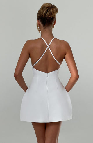 Jayne Mini Dress - Ivory - glavon