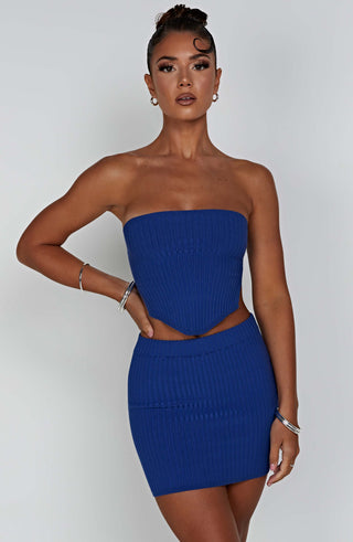 Jaz Mini Skirt - Blue - glavon