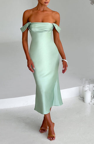 Jennifer Midi Dress - Mint - glavon
