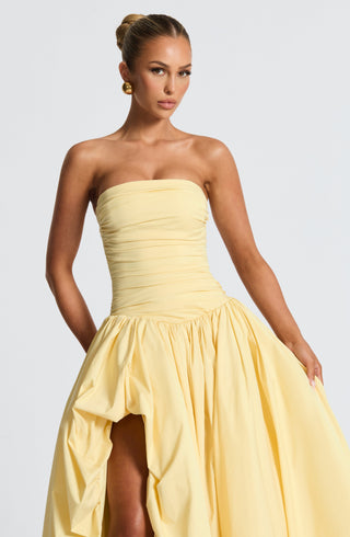 Jillian Maxi Dress - Lemon - glavon