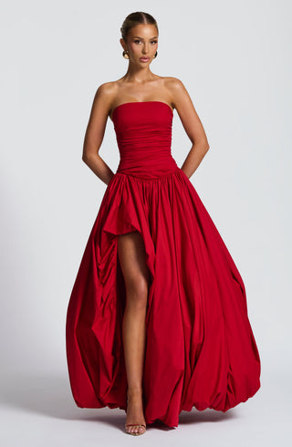 Jillian Maxi Dress - Red - glavon