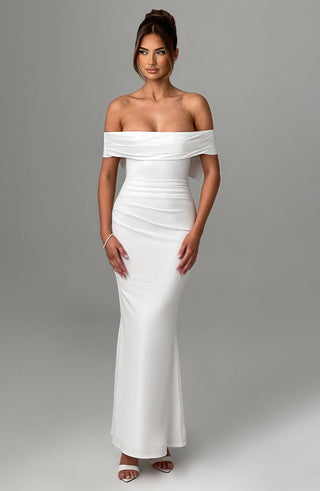 Joanna Maxi Dress - Ivory - glavon