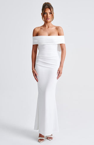 Joanna Maxi Dress - Ivory - glavon
