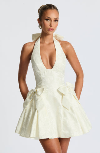 Jocelyn Mini Dress - Ivory - glavon