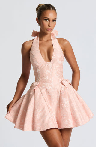 Jocelyn Mini Dress - Soft Peach - glavon
