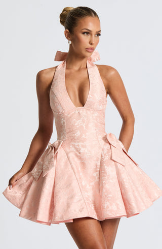 Jocelyn Mini Dress - Soft Peach - glavon