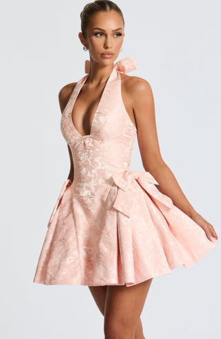 Jocelyn Mini Dress - Soft Peach - glavon