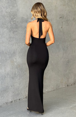Jodie Maxi Dress - Jet Black - glavon