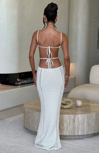 Josefina Maxi Dress - White - glavon