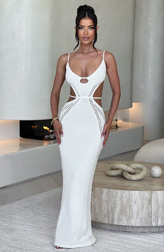 Josefina Maxi Dress - White - glavon