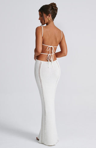 Josefina Maxi Dress - White - glavon