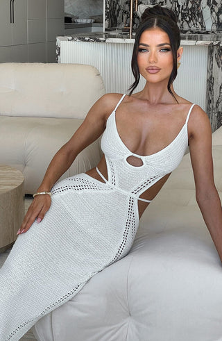 Josefina Maxi Dress - White - glavon