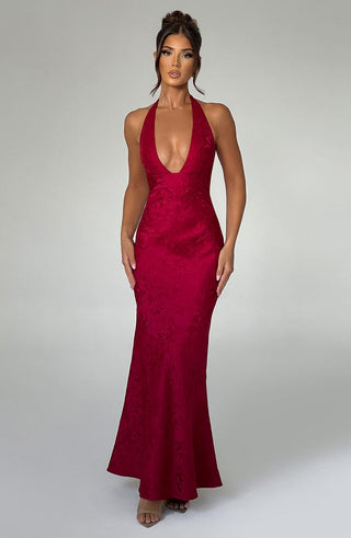 Josephine Maxi Dress - Red - glavon