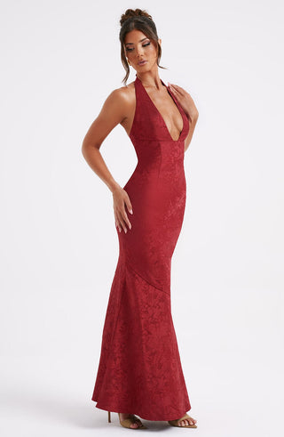 Josephine Maxi Dress - Red - glavon