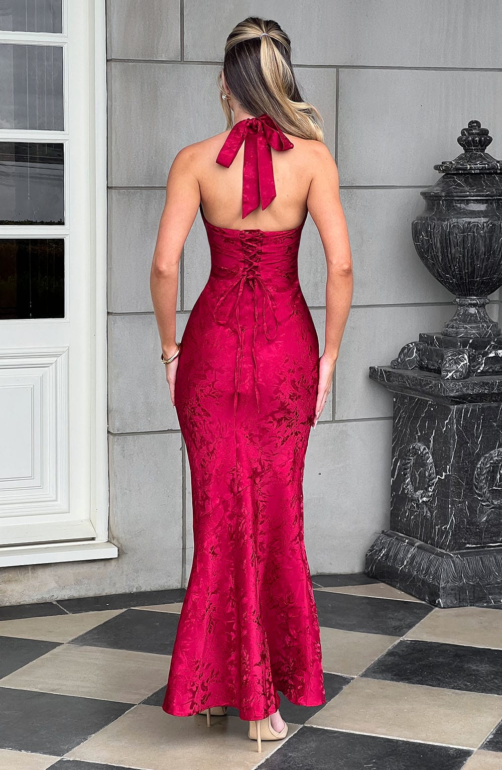 Josephine Maxi Dress - Red - Napalia