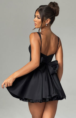 Josie Mini Dress - Black - glavon