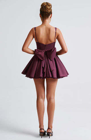 Josie Mini Dress - Cherry Lacquer - glavon