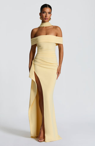 Joyce Maxi Dress - Lemon - glavon