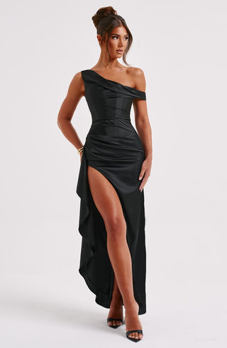 Juliene Maxi Dress - Black - glavon
