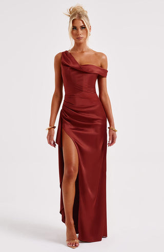 Juliene Maxi Dress - Rust - glavon