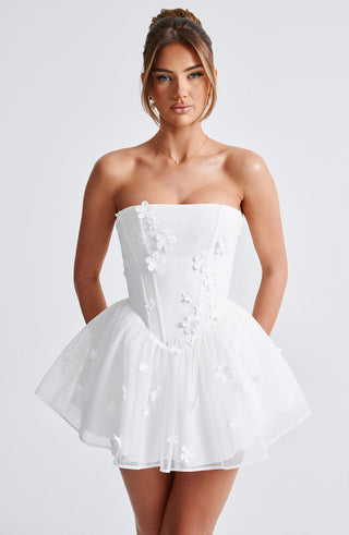 Justina Playsuit - Ivory - glavon