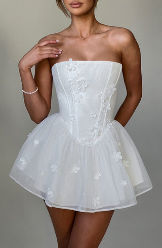 Justina Playsuit - Ivory - glavon