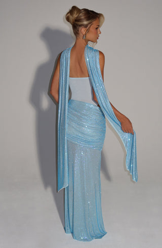 Kailani Maxi Dress - Aqua - glavon