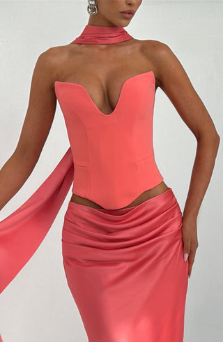 Kamiyah Corset - Coral Pink - glavon
