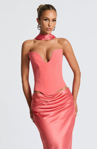 Kamiyah Corset - Coral Pink - glavon