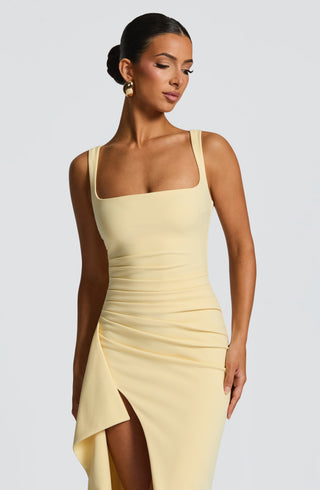 Katana Maxi Dress - Lemon - glavon