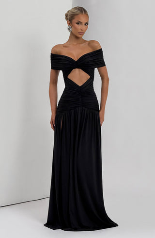 Kathryn Maxi Dress - Black - glavon