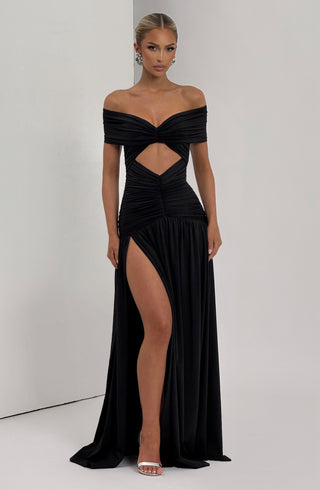 Kathryn Maxi Dress - Black - glavon