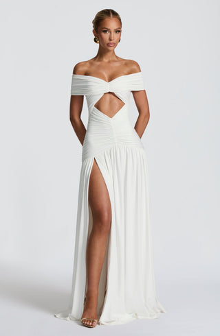 Kathryn Maxi Dress - White - glavon