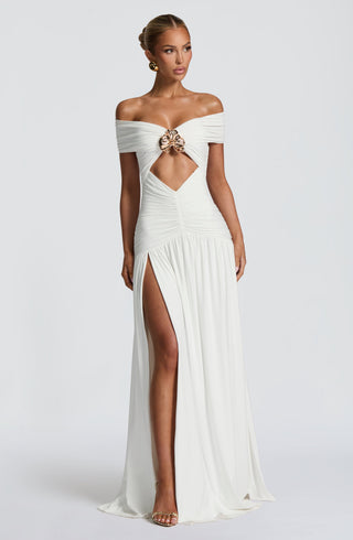 Kathryn Maxi Dress - White - glavon