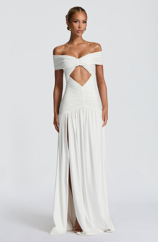 Kathryn Maxi Dress - White - glavon