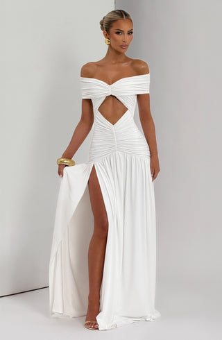 Kathryn Maxi Dress - White - glavon